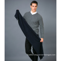 100% Men′s Wool Scarf in Solid Color Jacquard Wool Scarf